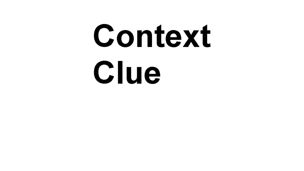 Context clue