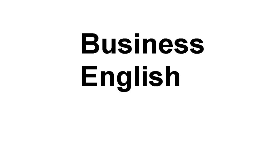 business English Free online