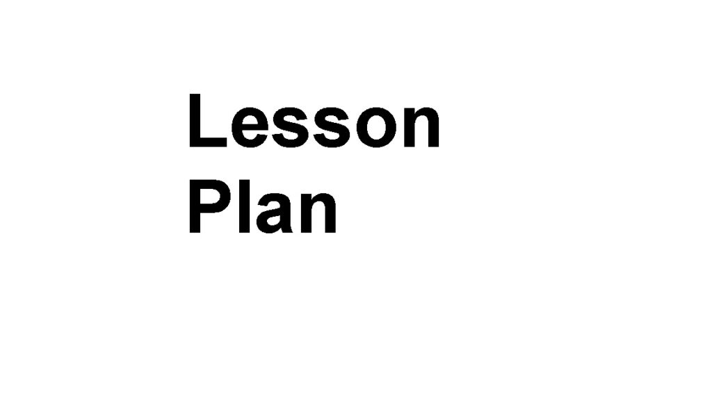 lesson plan for tefl